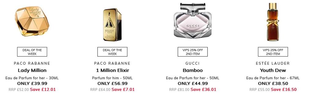 Discounted Paco Rabanne perfumes for women.